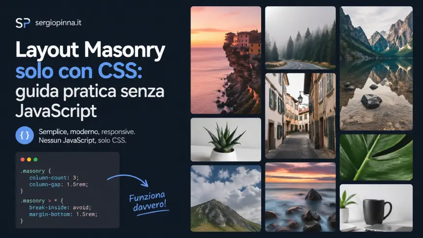 Layout Masonry solo con CSS guida pratica senza JavaScript