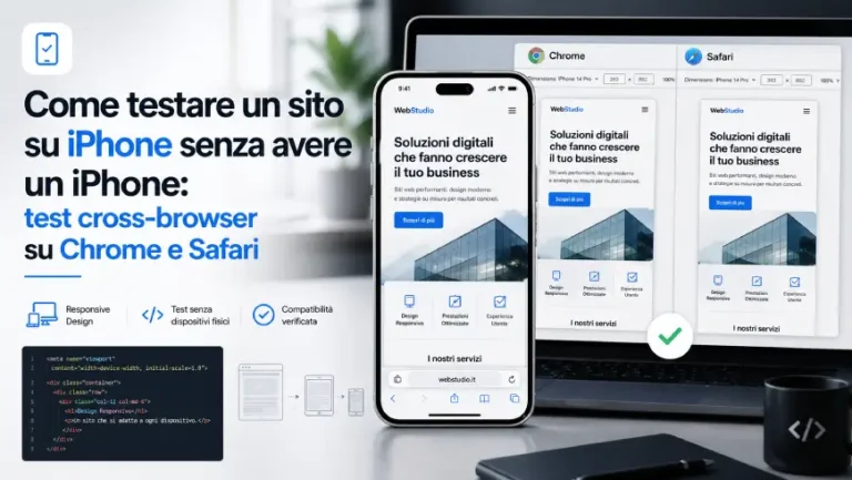 Come testare un sito su iPhone senza avere un iPhone test cross-browser su Chrome e Safari