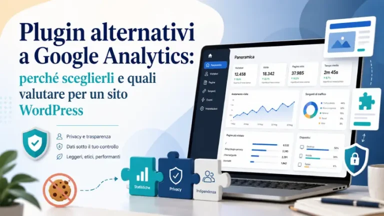 Plugin alternativi a Google Analytics perché sceglierli e quali valutare per un sito WordPress