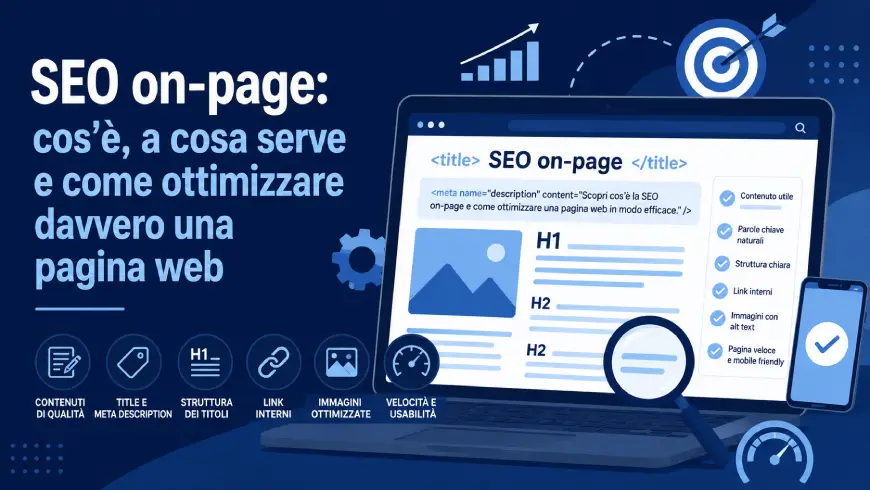 SEO on-page cosa e a cosa serve e come ottimizzare davvero una pagina web
