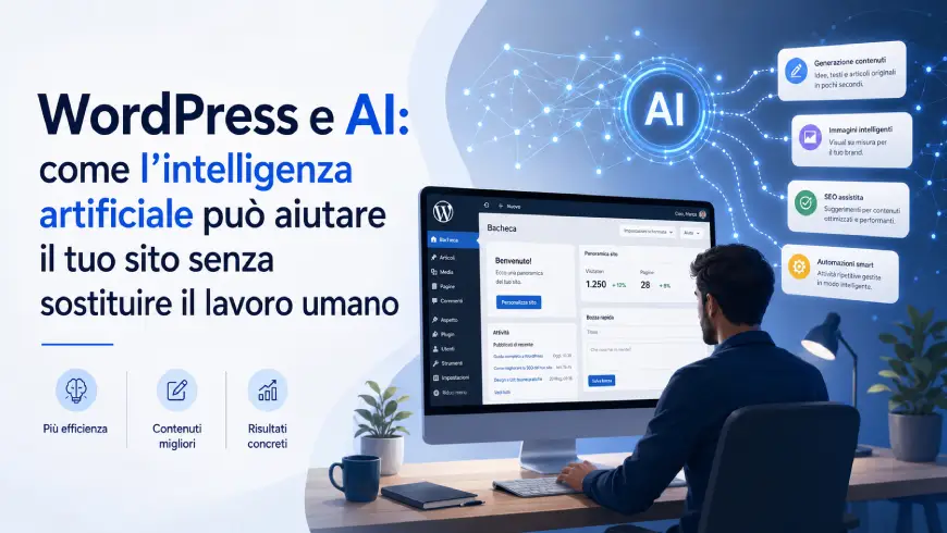 WordPress e AI come l’intelligenza artificiale può aiutare il tuo sito senza sostituire il lavoro umano